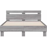  Okvir za krevet s uzglavljem boja hrasta 120x200 cm drveni Siva 120 x 200 cm | shoptok.hr