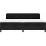 Krevet s opruga kutije s uzglavljem Crna 200 x 200 cm Baršun | Eponuda.com
