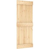  Klizna vrata s priborom za montažu 80 x 210 cm masivna borovina | shoptok.hr