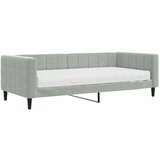  Dnevni krevet s madracem svjetlosivi 90 x 200 cm baršunasti | Eponuda.com