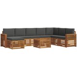  Set vanjskih sofa 9 kom. Prirodna i antracit | shoptok.hr