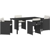  Vrtni set za objed 5 pcs Crna poliratan | shoptok.hr