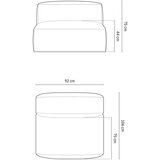 Micadoni Crna modularna sjedeća garnitura (srednji modul ) Martina – Home | shoptok.hr