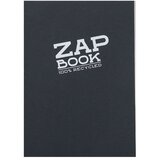 Clairefontaine Zap book A5 80gr 160L, crna boja, bjanko, 100% reciklirani papir | shoptok.hr