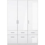 XORA omara s klasičnimi vrati, bela, bela, visoki sijaj | Shoptok.si