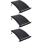 vidaXL Zakrivljeni solarni paneli za grijanje bazena 3 kom 110 x 65 cm Cijene