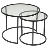 Hanah home sto za dnevnu sobu belarus 80 black transparent | ePonuda.com