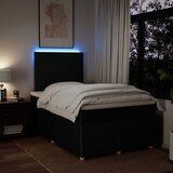  Krevet box spring s madracem crni 120 x 190 cm od tkanine | shoptok.hr