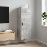  Ormar za montažu na zid Betonska siva 33 x 34,5 x 90 cm | shoptok.hr