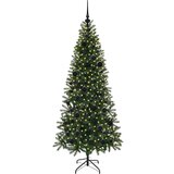 vidaXL Umestno božično drevo med 300 LED Zelena 180 cm PE in PVC | Shoptok.si