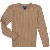 Polo Ralph Lauren LS CABLE CN-TOPS-SWEATER Smeđa Cijene