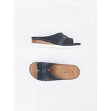 Shelvt Comfortable flip-flops on a low wedge blue | Shoptok.si