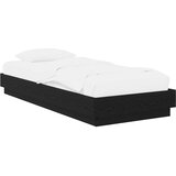  Okvir kreveta za pod Crni hrast 80 x 200 cm Konstruirano drvo | shoptok.hr