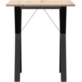  Blagovaonski stol Y-oblika 60x60x75 cm od borovine i čelik | shoptok.hr
