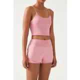 LOS OJOS Sports Shorts - Pink - Normal Waist