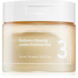 numbuzin No. 3 Radiance Glowing Jumbo Essence Pad tonizirajoče blazinice za osvetljevanje kože in hidratacijo 70 kos | Shoptok.si