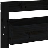  Zidna sadilica s 3 razine 60 x 18,5 x 110 cm crna od borovine | Eponuda.ba