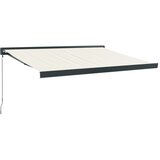 Tenda na uvlačenje krem 3,5 x 2,5 m od tkanine i aluminija Slike