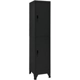 vidaXL omara s ključavnico črna 38x45x180 cm jeklo | Shoptok.si