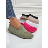 Resti Hypatia Verde Women's Fabric Slip-On Moccasins with Flat Sole | Shoptok.si