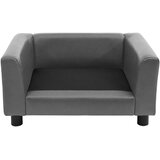 SOFA za pse siva 60 x 43 x 30 cm od pliša i umjetne kože | shoptok.hr