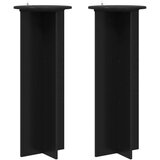  Stalak za biljke 2 pcs Crna Ø40 x 100 cm Konstruirano drvo | shoptok.hr