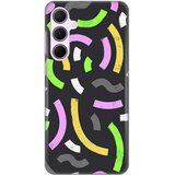  torbica silikonska print za samsung A356B galaxy A35 5G happy lines gray | ePonuda.com