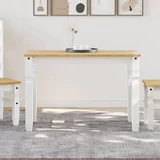  Blagovaonski stol Corona bijeli 112x60x75cm od masivne borovine
