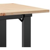  Stolić za kavu O-oblika 90x40x45 cm borovina i čelik | Eponuda.ba