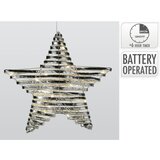  LED Božićna dekoracija 30xLED/3xAA 40 cm topla bela zvezda/srebrna | Eponuda.com