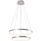  LED visilica sa dva prstena siva LEUCHTENDIREKT | ePonuda.com
