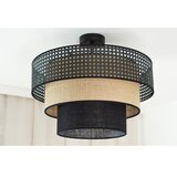 Brilagi plafonski luster dakota luneta 1xE27/15W/230V prečnik 45 cm crna/ratan | Eponuda.com