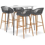  5-dijelni barski set bijelo-sivi | shoptok.hr