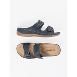 SEASTAR Low-heeled wedge sandals with buckles blue | ePonuda.com