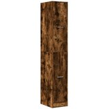 vidaXL Lekarniška omara dimljeni hrast 30x41x174,5 cm inženirski les | Shoptok.si