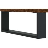 vidaXL Klubska mizica rjav hrast 90x50x36,5 cm inženirski les | Shoptok.si