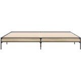  Okvir za krevet boja hrasta 200x200cm konstruirano drvo i metal | shoptok.hr