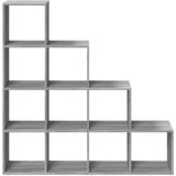  Pregrada/regal za knjige 4razina sonoma 131,5x29x131,5cm drveni | shoptok.hr