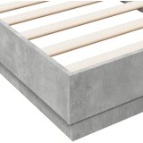  Okvir kreveta s LED svjetlima siva boja betona 75 x 190 cm | shoptok.hr