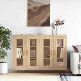 Maison Chic Stenska omarica - Zidna omarica 2 kosa sonoma hrast inženirski les iu692, (22063578) | Shoptok.si