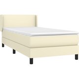 Krevet s oprugama i madracem krem 80 x 200 cm od umjetne kože | Eponuda.ba