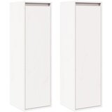 Furnova Stenska omarica 2 kosa bela 30x30x100 cm trdna borovina, (21950040) | Shoptok.si