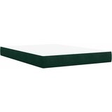  s oprugama i madracem tamnozeleni 140x190 cm baršunasti | shoptok.hr