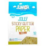 Junior jolly sticky glitter paper papir samolepljiv a4 10k - odaberite nijansu svetlo zlatna kocke ( 136050 ) | ePonuda.com