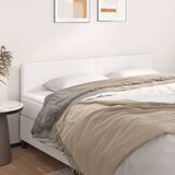  Posteljno vzglavje 2 kosa belo 80x5x78/88 cm umetno usnje, (20933897) Cene