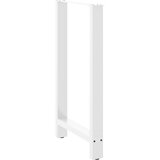  Noge za barski stol Bijele 2 kom 60 x (100-101) cm Čelične | shoptok.hr