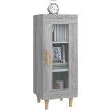 vidaXL Komoda siva sonoma 34,5x34x90 cm konstruiran les | Shoptok.si