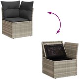 vidaXL 7-dijelni set vrtnih sofa svjetlosivi od poliratana | shoptok.hr