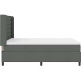  LED Box Spring Krevet Tamno siva 140 x 190 cm tkanina | shoptok.hr