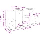  Pomoć za slaganje drva 2 pcs Antracit 34 x 10 x 15 cm Čelik | shoptok.hr